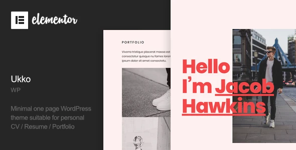 Ukko – Personal Portfolio WordPress Theme